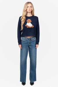 Lila Poodle Knit Sweater