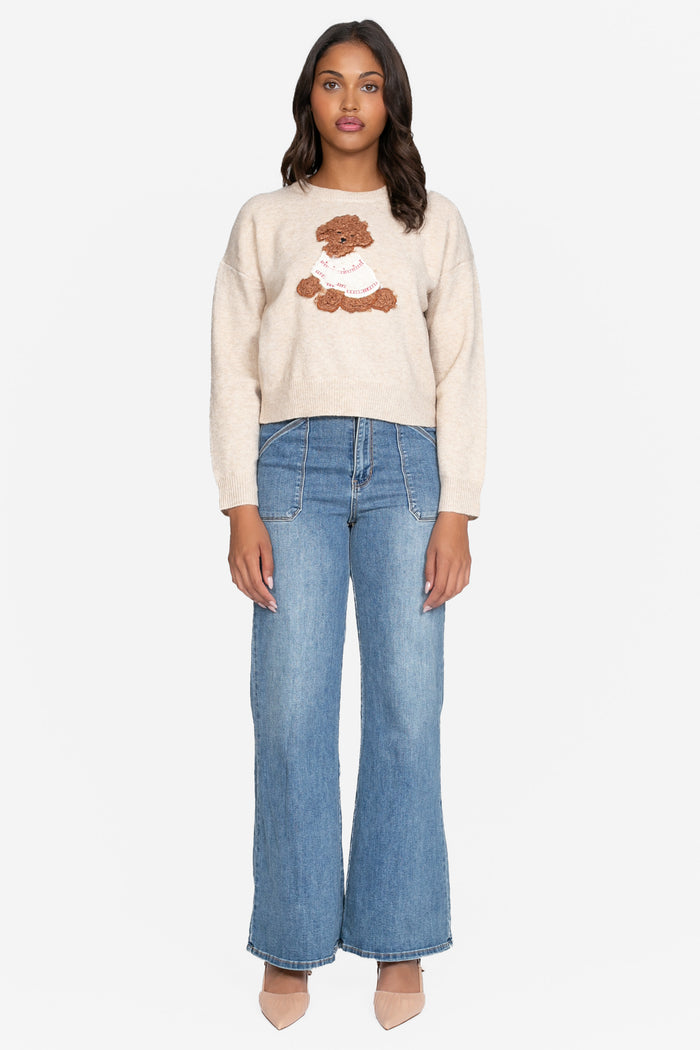 Lila Poodle Sweater