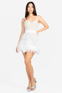 Like A Feather Mini Skirt
