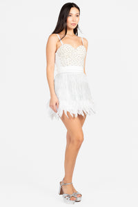 Like A Feather Mini Skirt