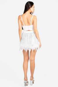 Like A Feather Mini Skirt