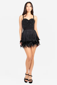 Like A Feather Mini Skirt