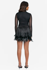 Like A Feather Mini Skirt