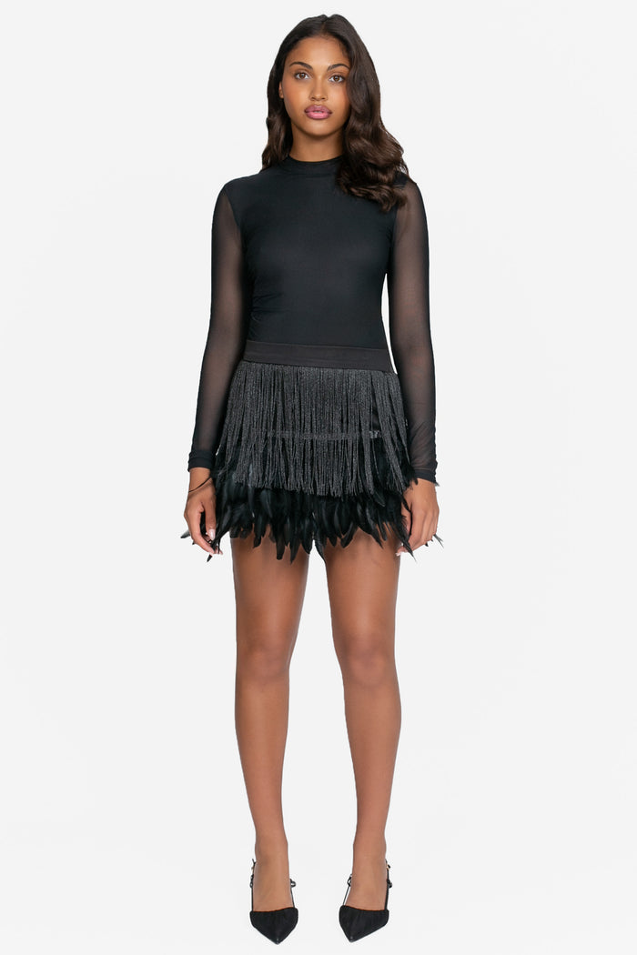 Like A Feather Mini Skirt