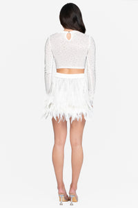 Like A Feather Mini Skirt