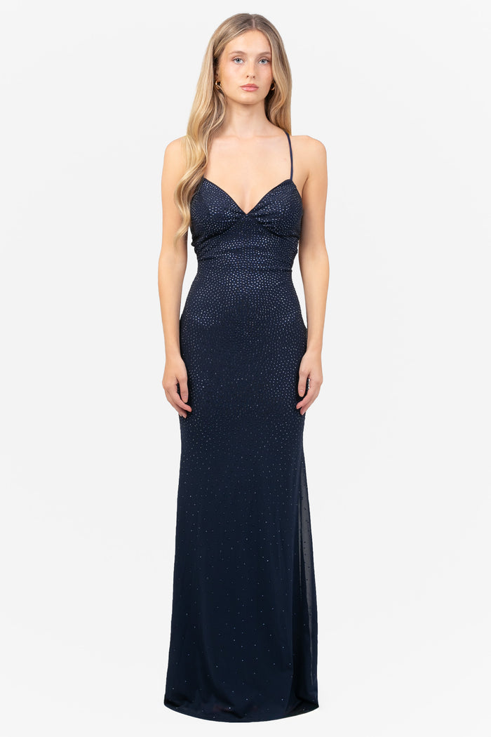 Safiya Rhinestone Embellished Maxi Dress