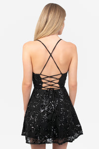 Mirella Sequin Mini Dress