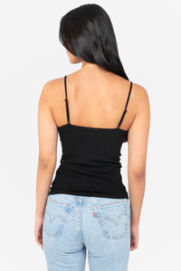 C'est Moi Bamboo Ribbed Tank Top