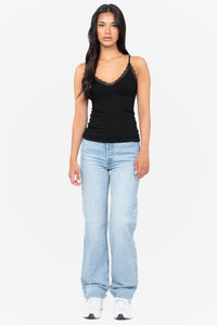 C'est Moi Bamboo Ribbed Tank Top