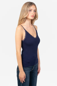 C'est Moi Bamboo Ribbed Tank Top