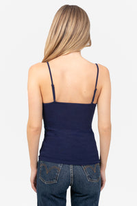 C'est Moi Bamboo Ribbed Tank Top