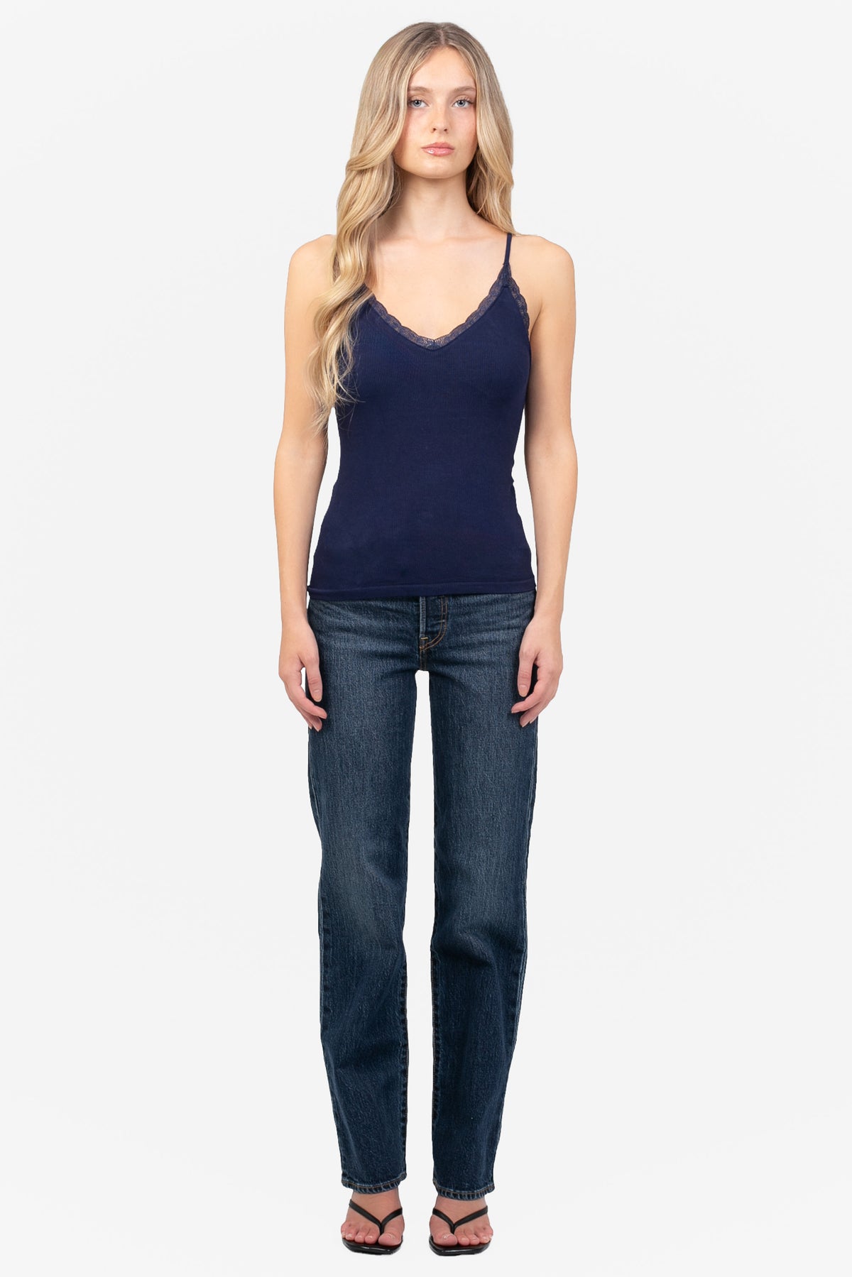 C'est Moi Bamboo Ribbed Tank Top