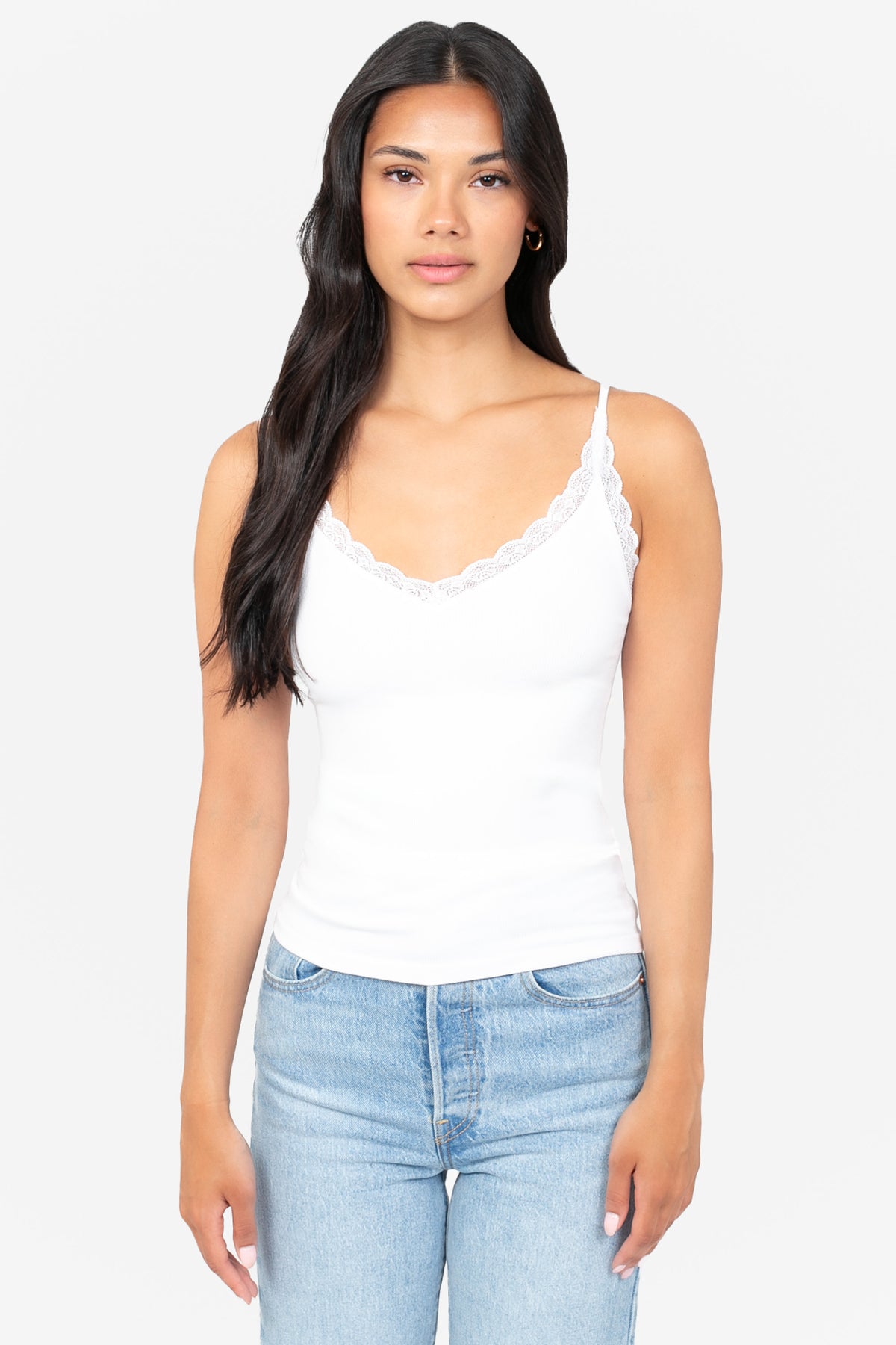 C'est Moi Bamboo Ribbed Tank Top
