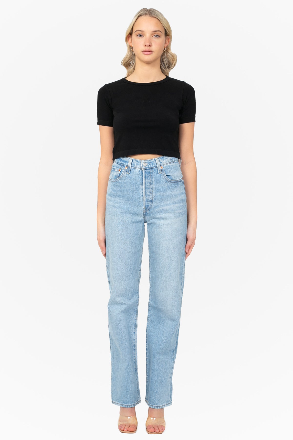 C'est Moi Bamboo Short Sleeve Crop Top