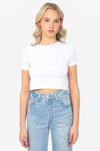 C'est Moi Bamboo Short Sleeve Crop Top