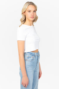 C'est Moi Bamboo Short Sleeve Crop Top