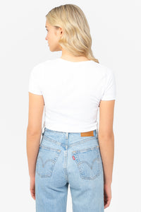 C'est Moi Bamboo Short Sleeve Crop Top