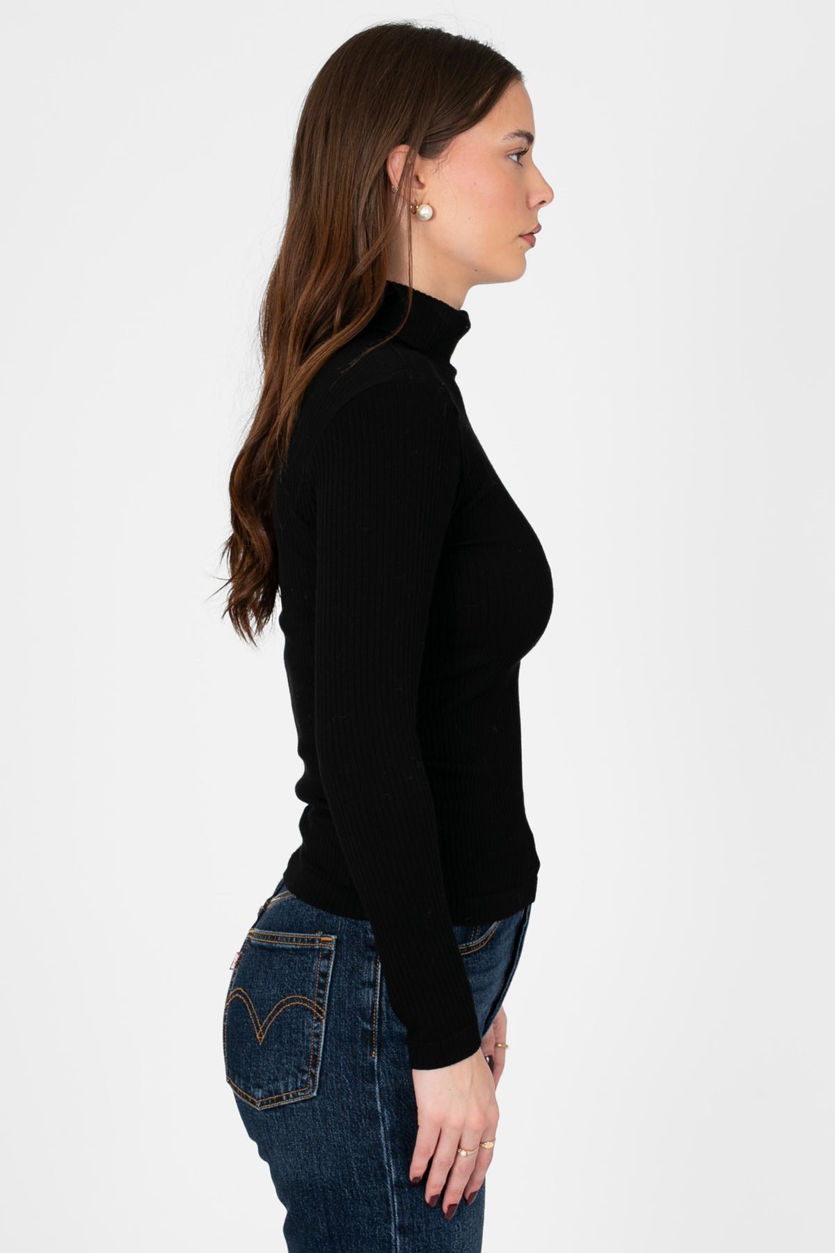 C'est Moi® Ribbed Turtleneck - honey