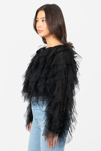 Jackie Ruffle Jacket - honey