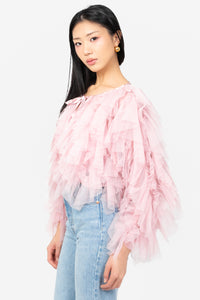 Jackie Ruffle Jacket - honey