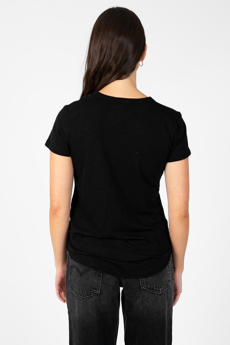 Ava Slub Jersey Mock Layer T-Shirt - honey