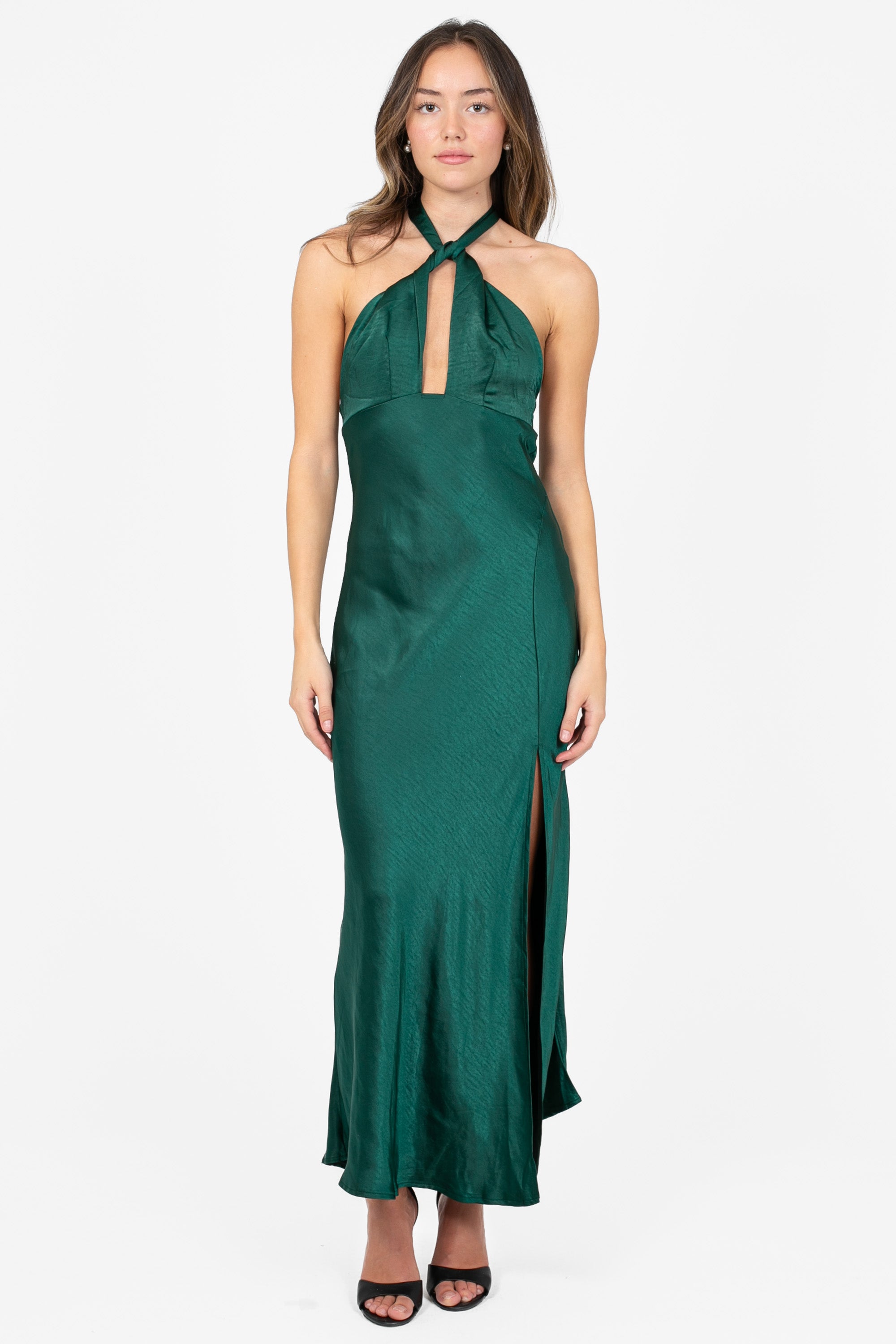 Sareen Satin Midi Dress