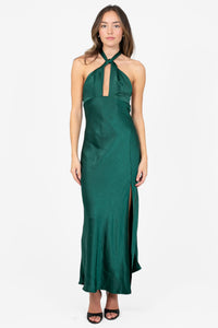 Sareen Satin Midi Dress - honey