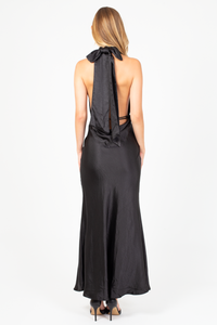 Serenity Halter Neck Maxi Dress - honey