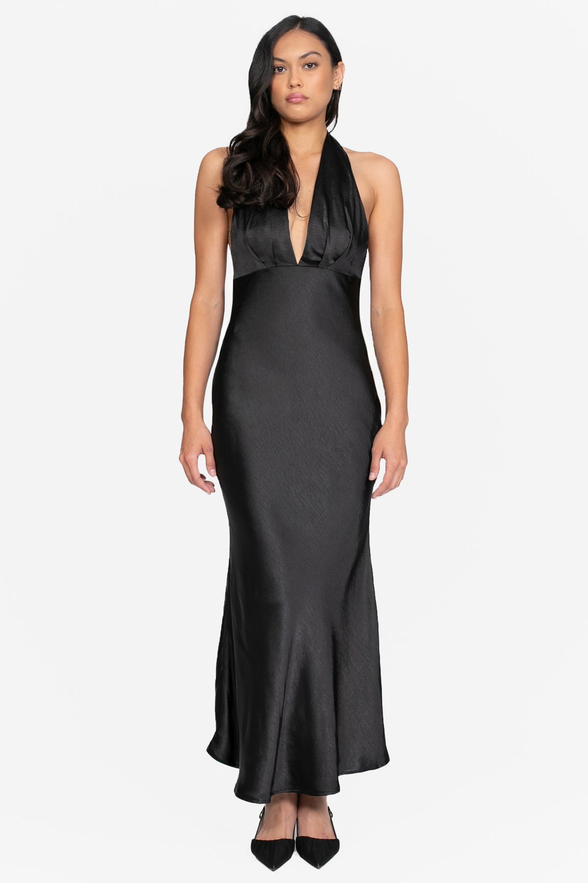 Serenity Halter Neck Maxi Dress