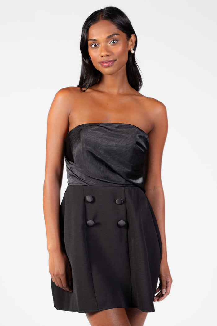 Audrey Flare Mini Dress - honey