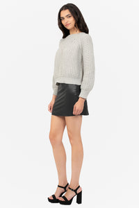 Carter Vegan Leather Mini Skirt