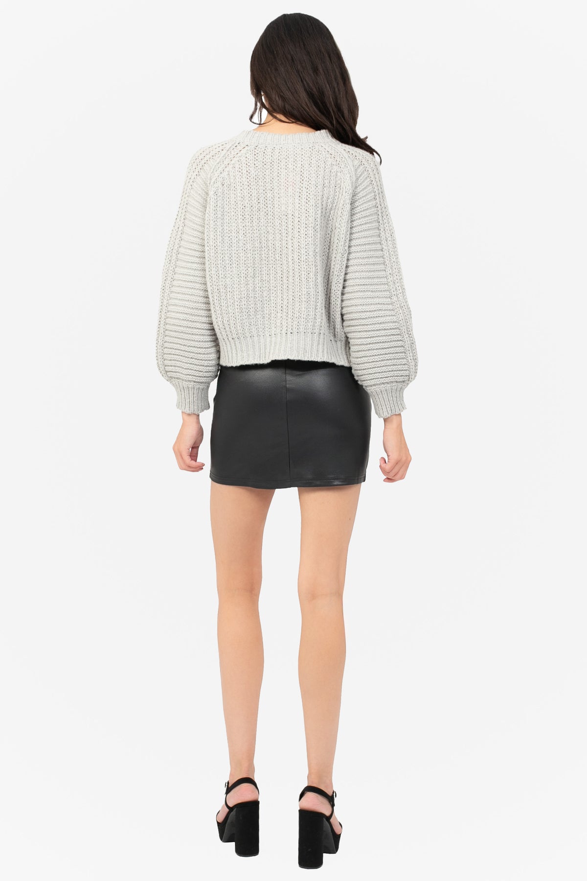 Carter Vegan Leather Mini Skirt