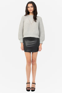 Carter Vegan Leather Mini Skirt