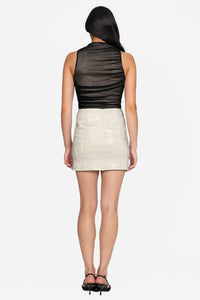 Talia Rhinestone Mini Skirt