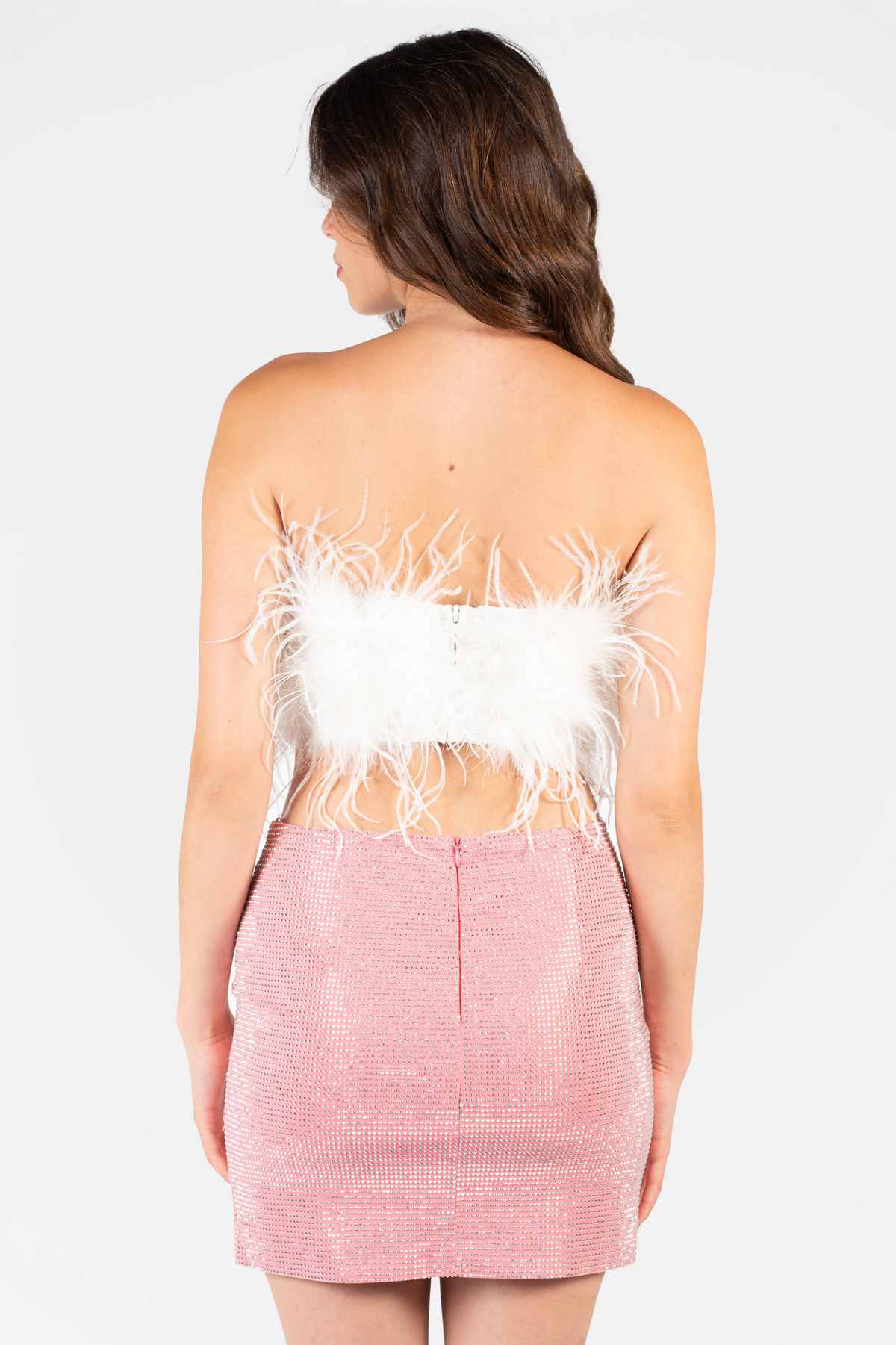 Talia Rhinestone Mini Skirt