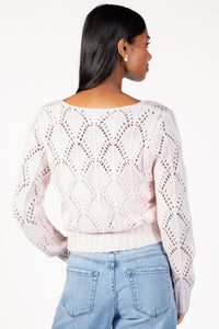 Naomi Pointelle Cardigan - honey