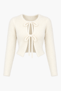 Anora Bow Knit Cardigan
