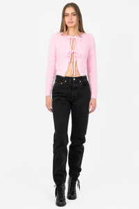 Anora Bow Cardigan - honey