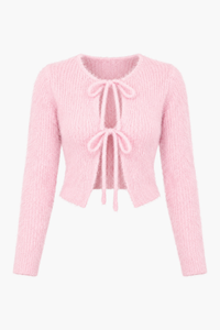Anora Bow Knit Cardigan