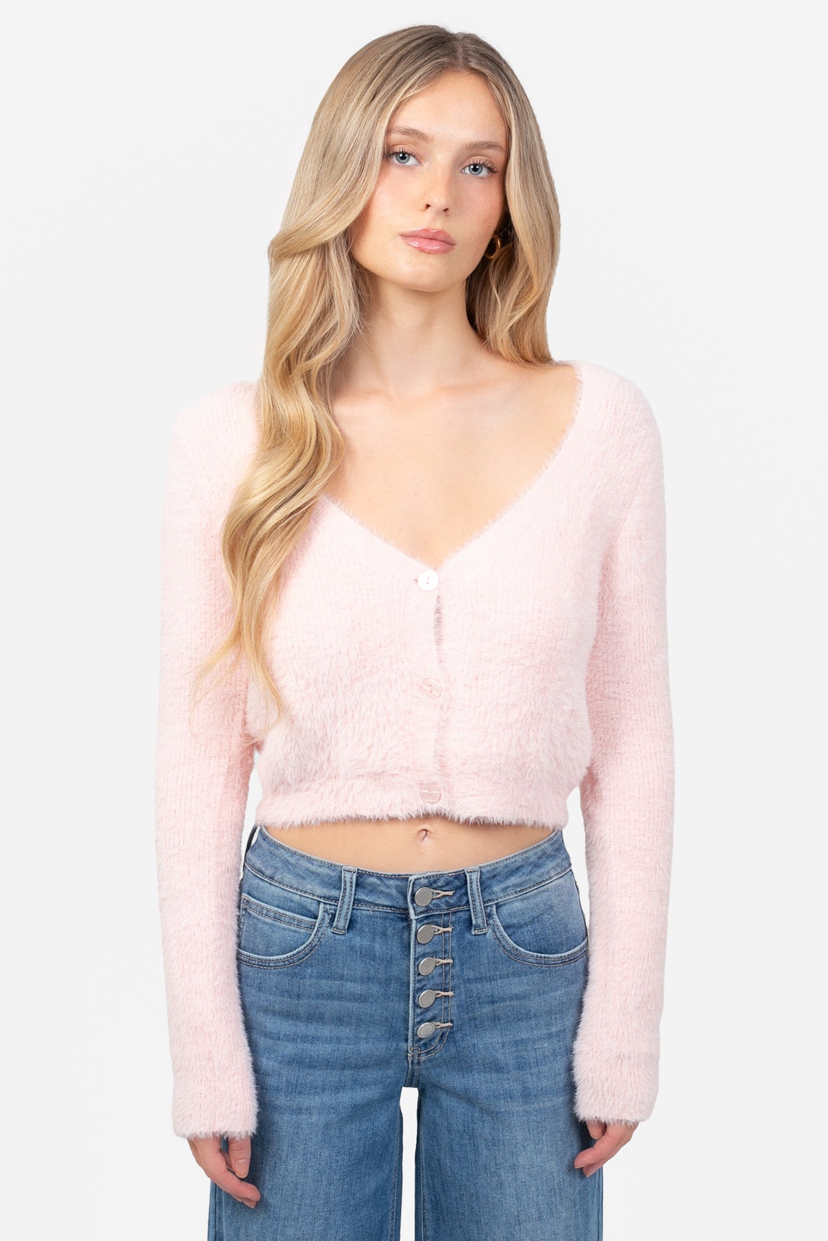 Marnie Fuzzy Cropped Cardigan