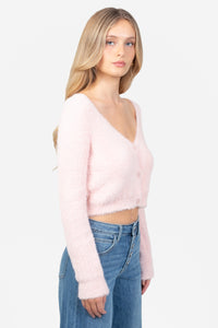 Marnie Fuzzy Cropped Cardigan