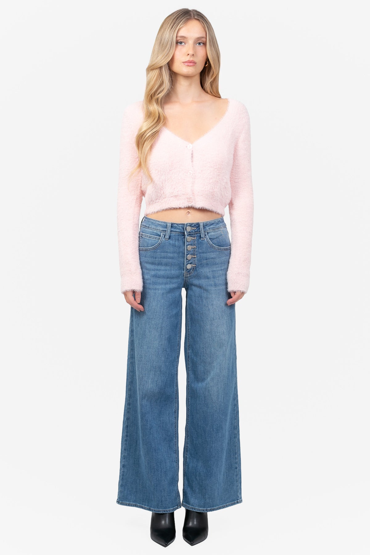 Marnie Fuzzy Cropped Cardigan