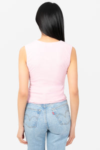 Lucia Ruched Mesh Top - honey
