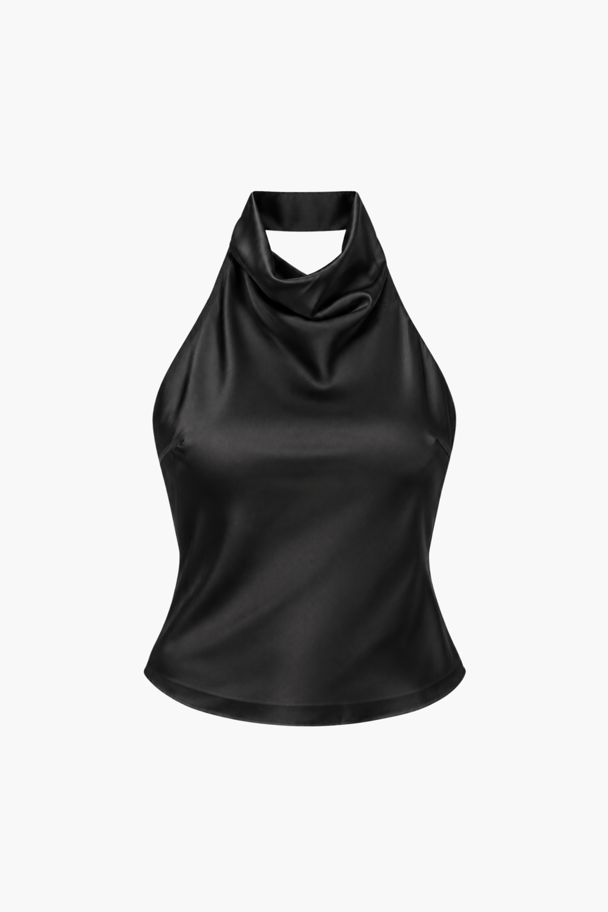 Loren Satin Draped Blouse