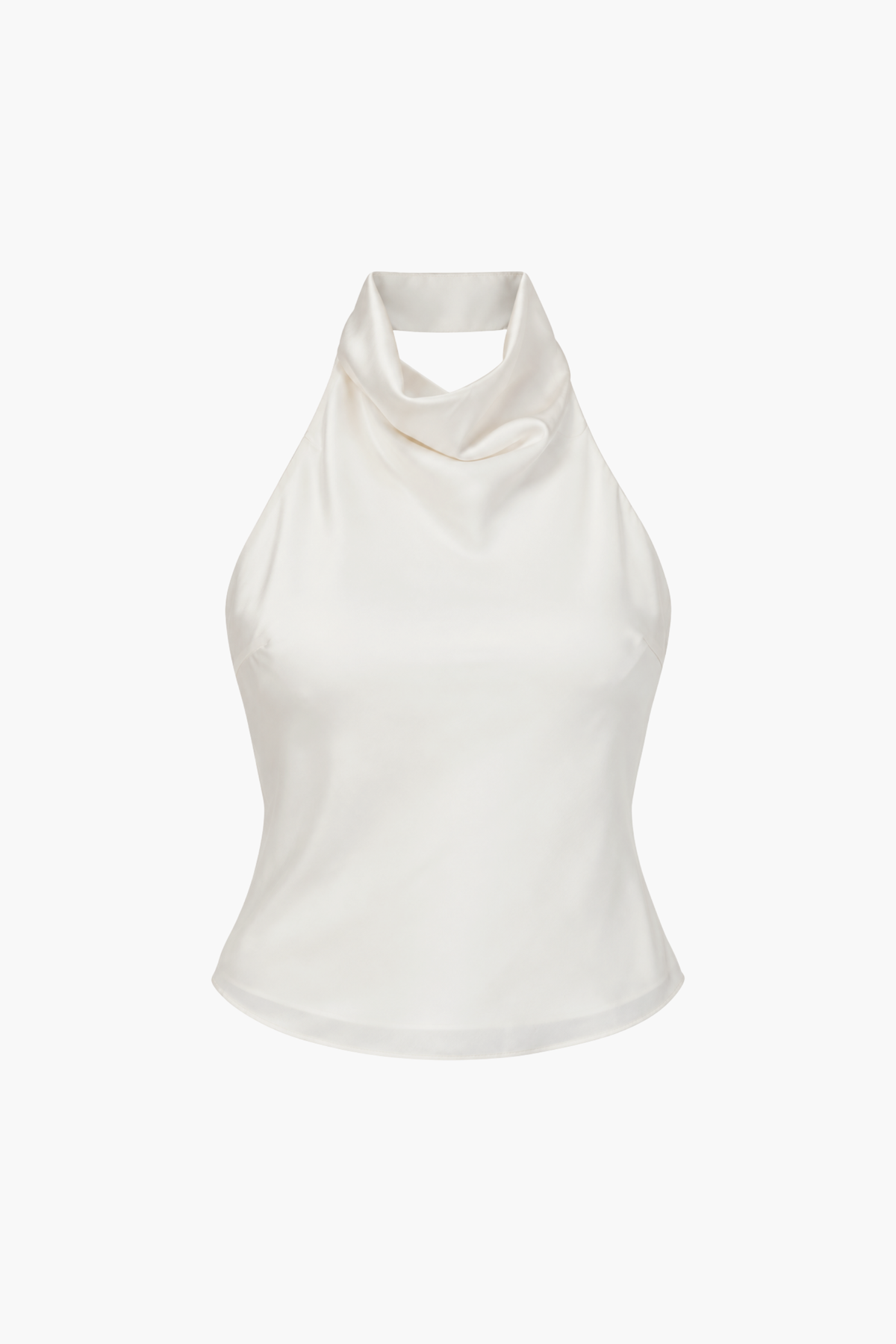 Loren Satin Draped Blouse