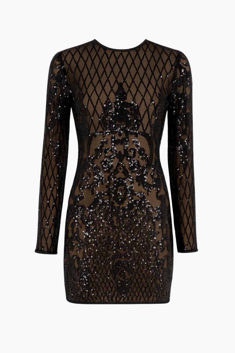 Instinct Black And Gold Mesh Sequin Bodycon Dress Black Sequins Gold Zipper Long Sleeve Dress Hot Instinct Black And Gold Mesh Sequin Bodycon Dress Black Sequins Gold Zipper Long Sleeve Dress Hot