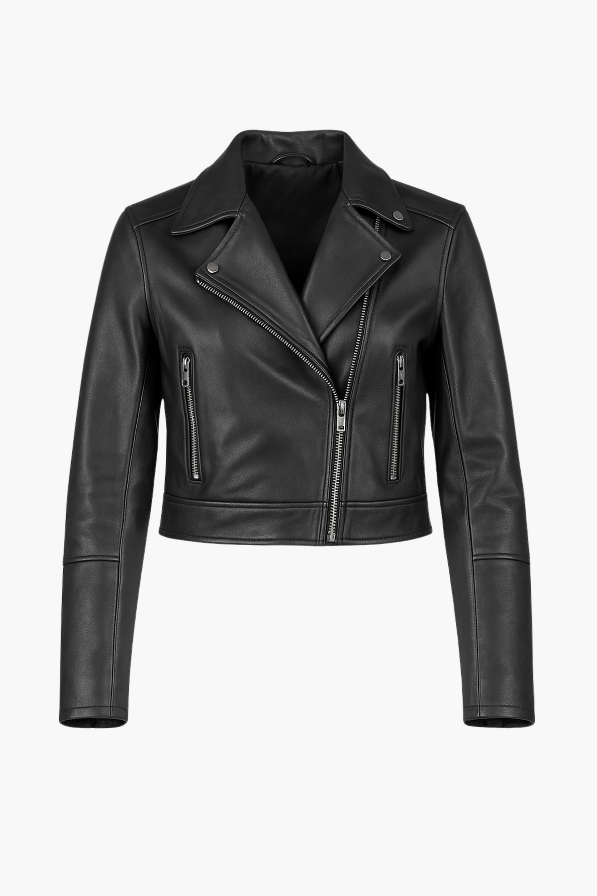 The Icon Moto Cropped Jacket - honey