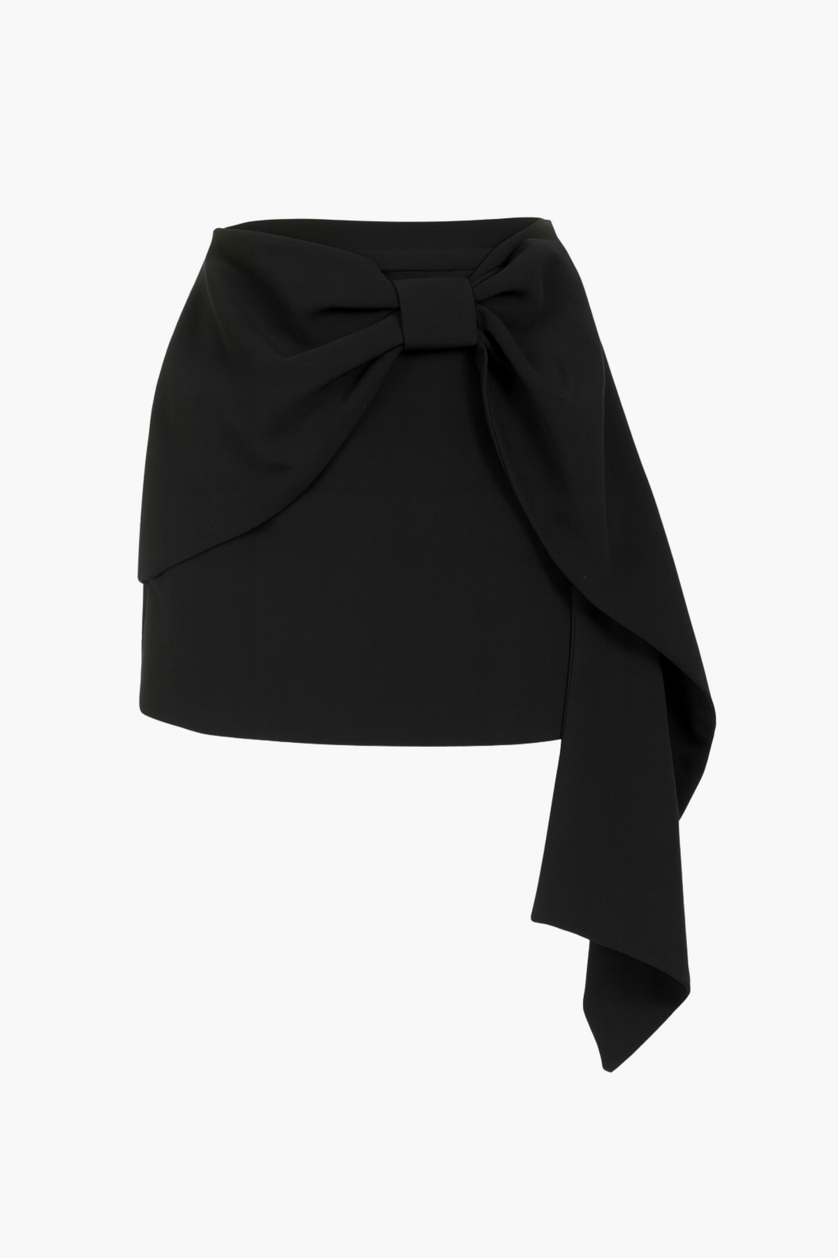 Mariah Draped Bow Mini Skirt - honey