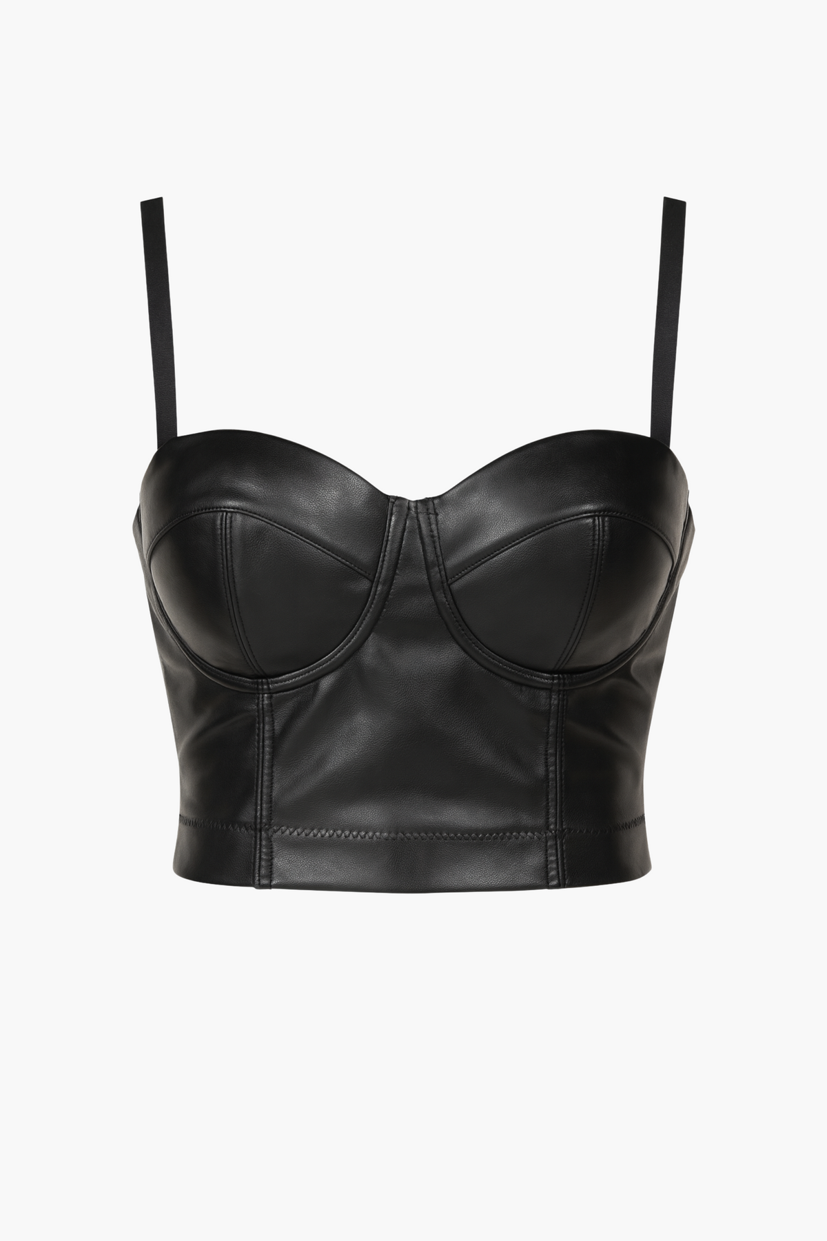 Venus Leather Bustier - honey