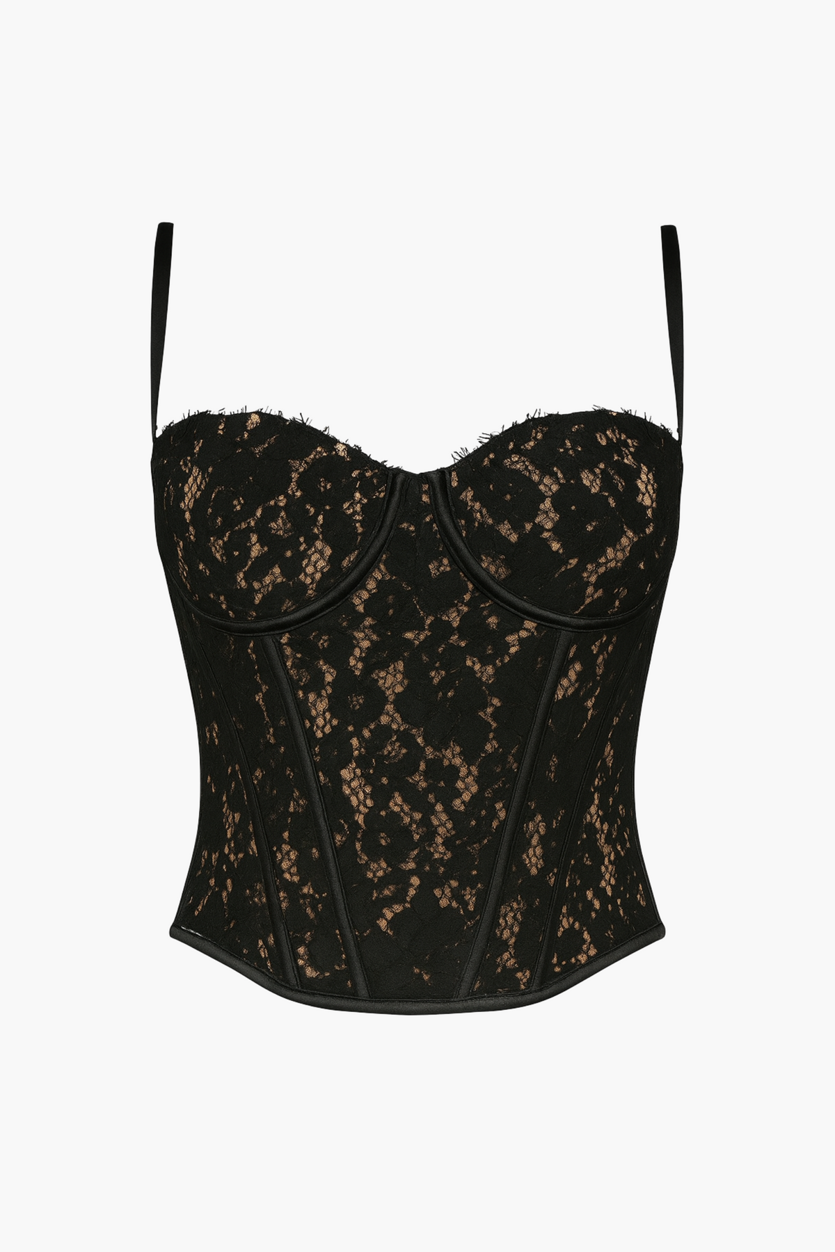 Brooklyn Lace Corset Top - honey